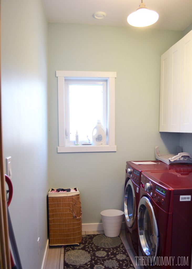 A Vintage Inspired Red & Aqua Laundry Room (+ Video Tour!) - Cozy DIY Home
