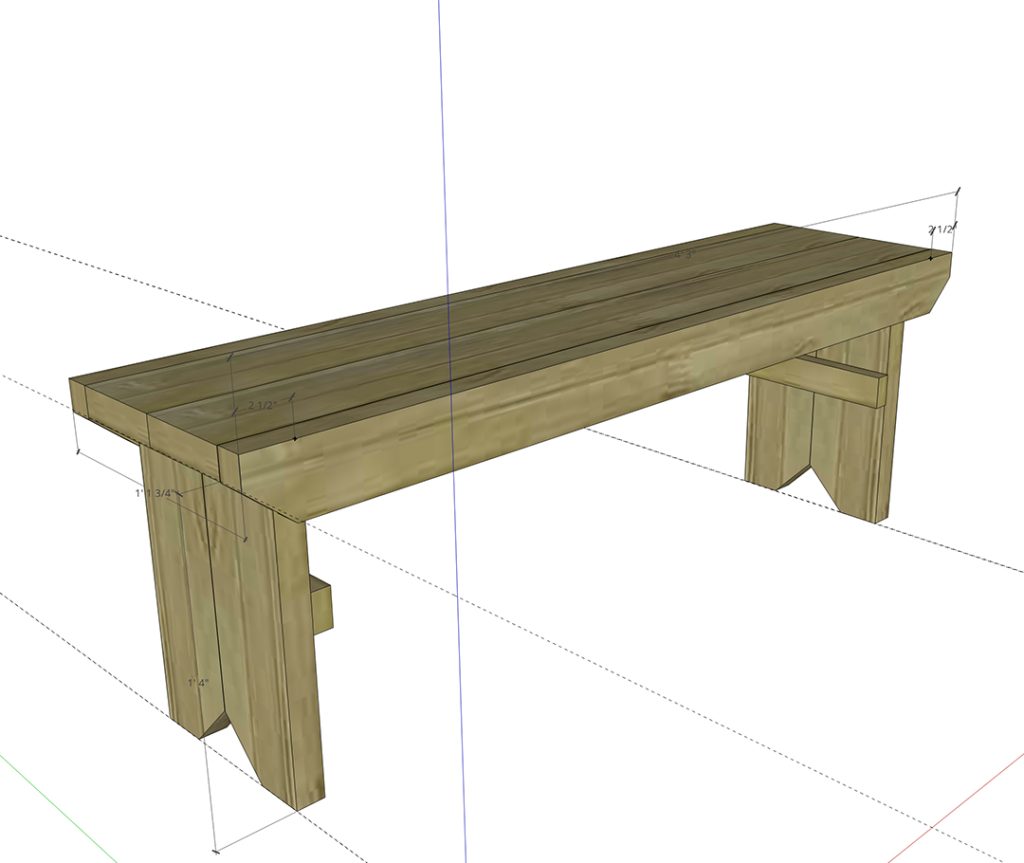 How to Build a DIY Rustic Bench - Free Building Plans - Cozy DIY Home