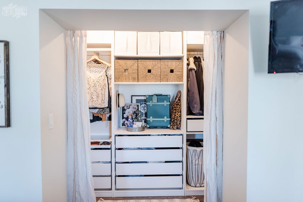 DIY IKEA Closet Makeover Before & After - Cozy DIY Home
