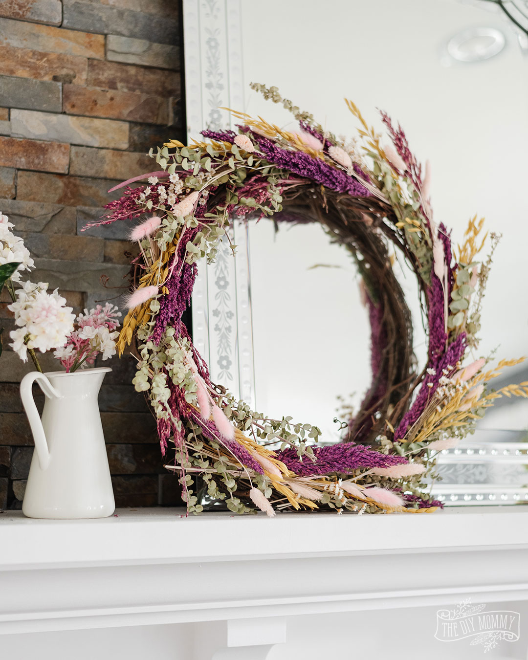 A dried floral wreath is a beautiful addition to your home decor. Making one is easy and fun! Here's how.