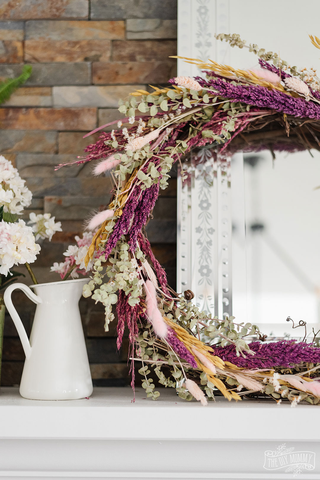 A dried floral wreath is a beautiful addition to your home decor. Making one is easy and fun! Here's how.