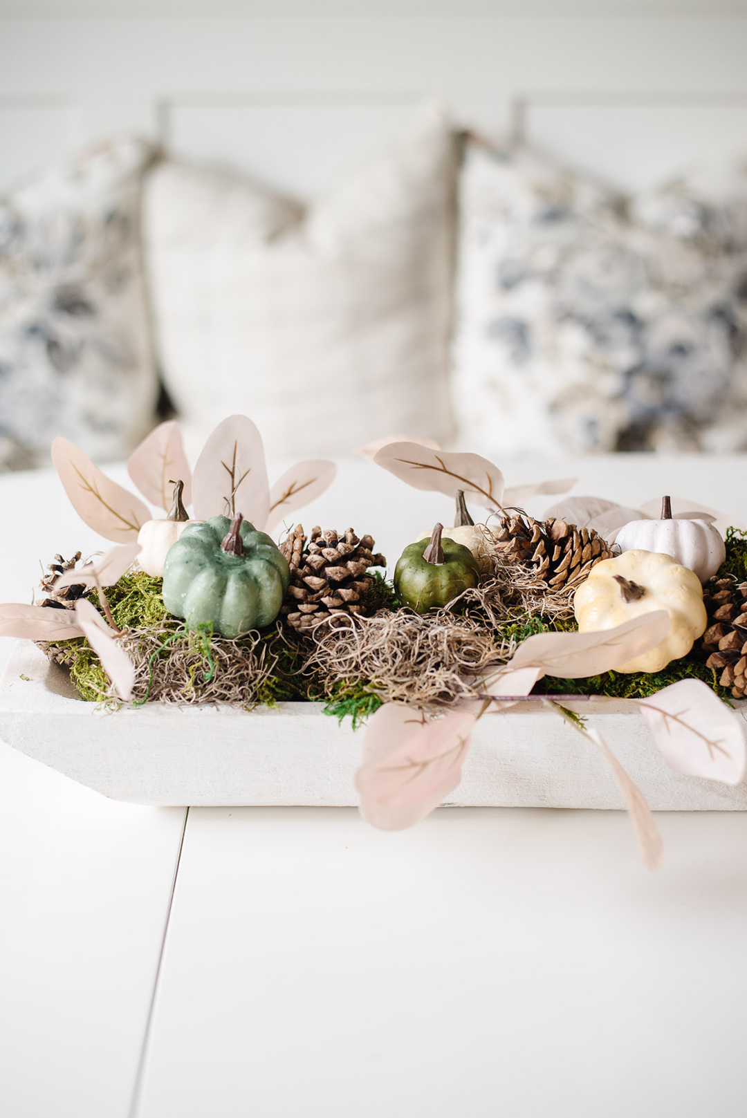 DIY Dough Bowl Fall Centerpiece - Cozy DIY Home