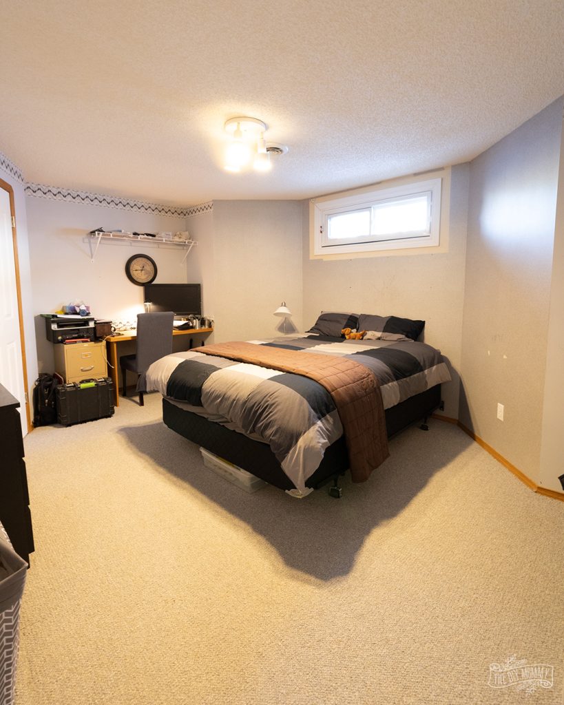 Before and After: Dated basement bedroom to cozy oasis! - Cozy DIY Home