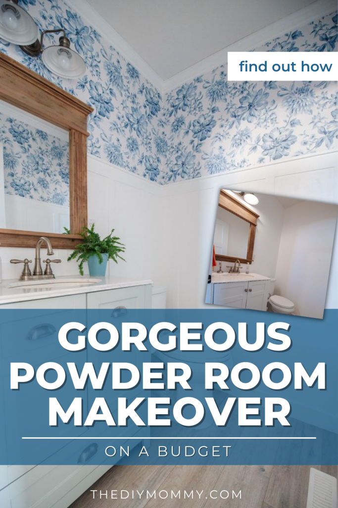 Gorgeous Powder Room Makeover on a Budget - Cozy DIY Home