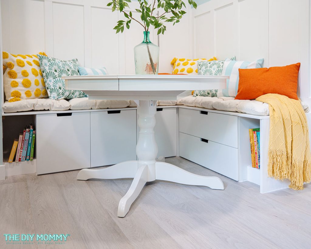 Build a Bench Seat for the Kitchen Table - DIY IKEA Hack - Cozy DIY Home