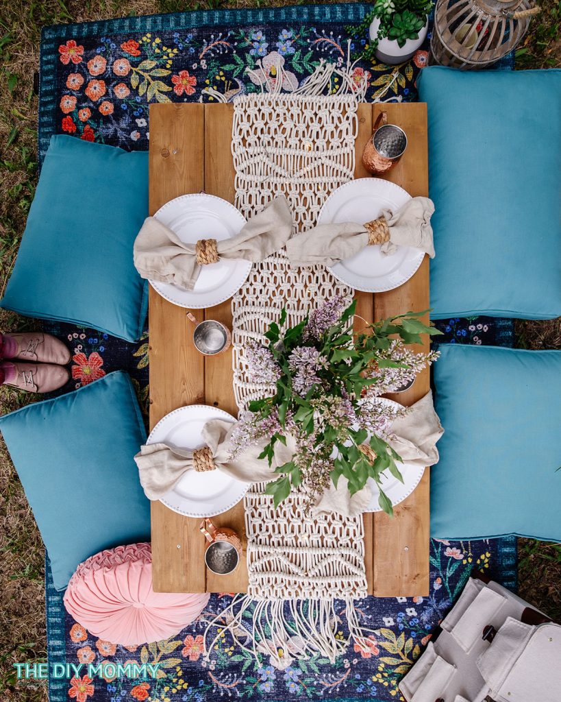 Diy Boho Picnic Table