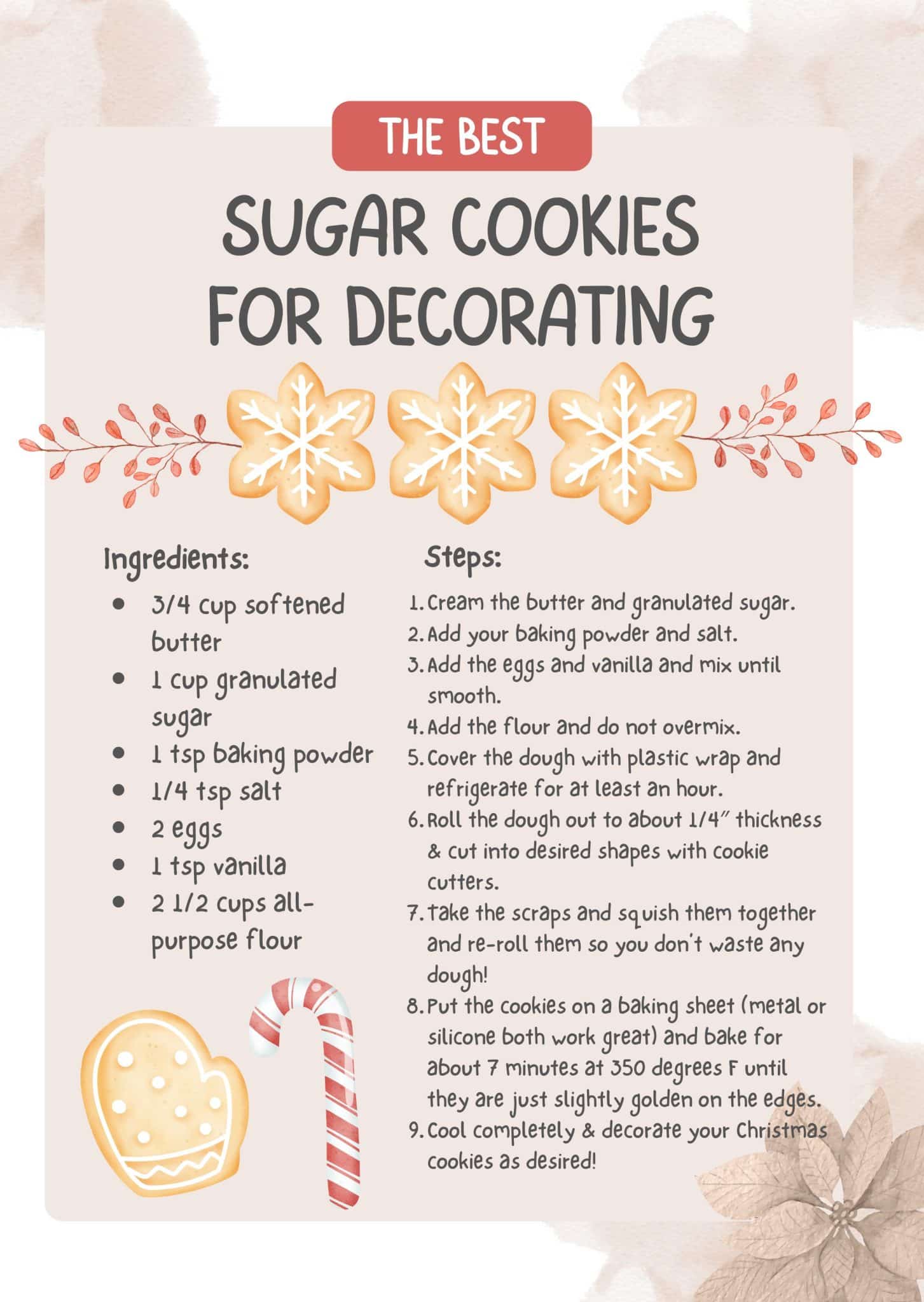 Bake & Decorate The Ultimate Sugar Cookie Recipe Cozy DIY Home