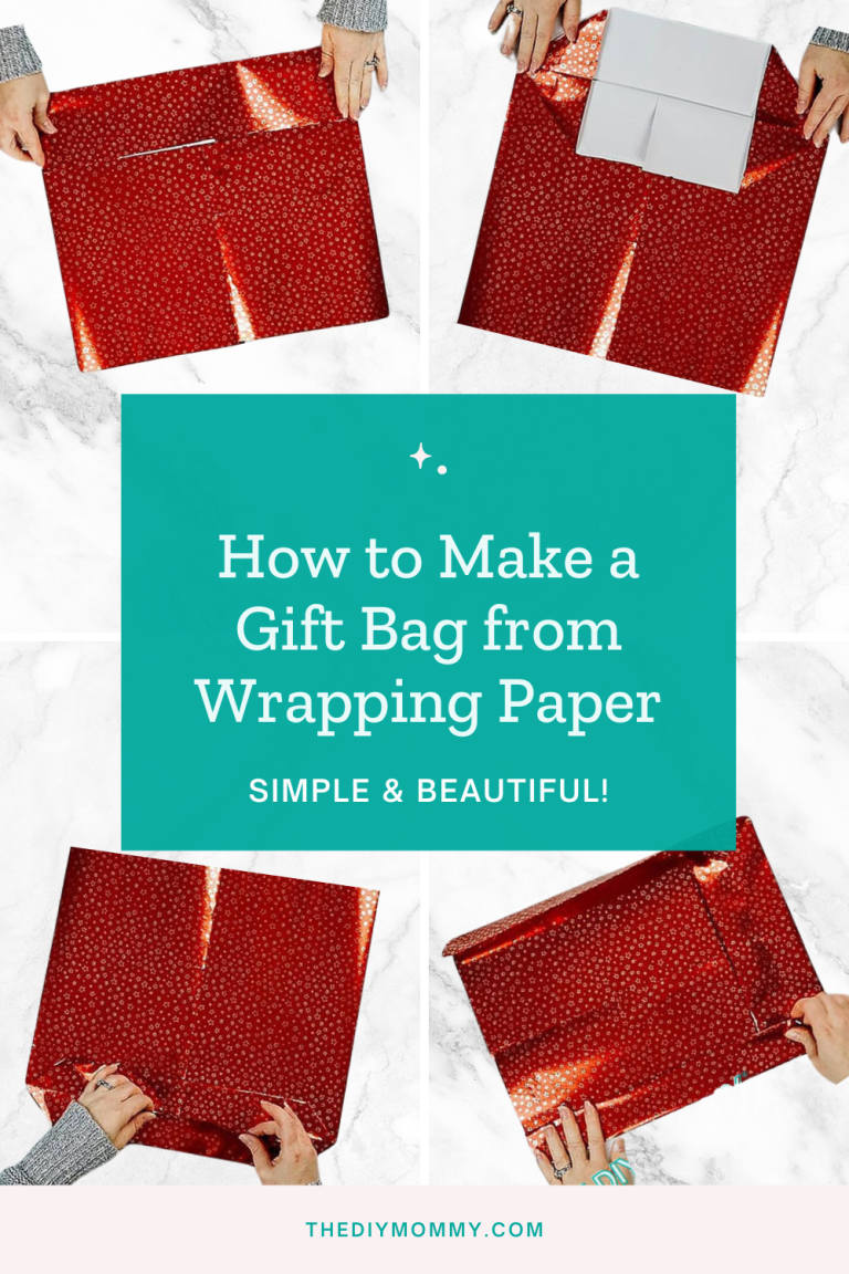 How to Make a Gift Bag from Wrapping Paper – Simple & Beautiful! - Cozy ...