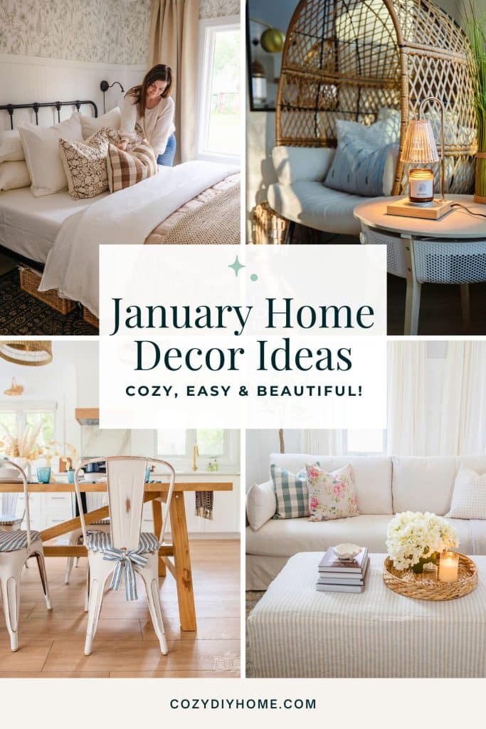 January Decorating Ideas for a Cozy Home this Winter - Cozy DIY Home