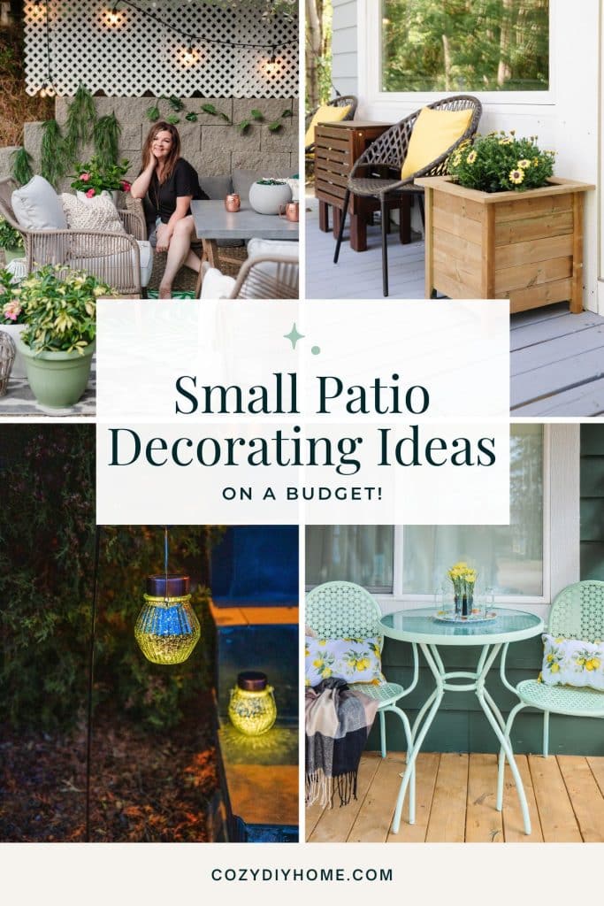 Small Patio Decorating Ideas on a Budget - Cozy DIY Home